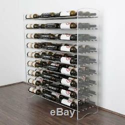 VintageView E1-4-CHROME 4' Evolution System 81 Bottle Wine Display Chrome