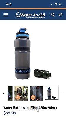 Water To Go Filtration System-2 Units And Two Extra Filters. BRAND NEW