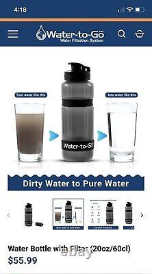 Water To Go Filtration System-2 Units And Two Extra Filters. BRAND NEW