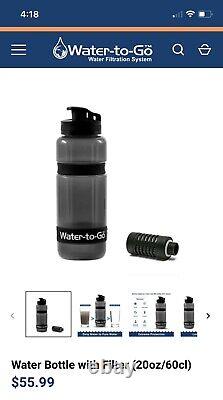 Water To Go Filtration System-2 Units And Two Extra Filters. BRAND NEW