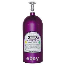 ZEX 82000 10 lb High Flow Nitrous Bottle withValve 10lbs Puple -4 AN Outlet