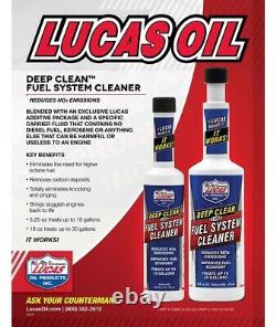 1 Cas De 12 Bouteilles Lucas Oil 10512 Détergent Du Système De Carburant De Haute Propreté 16 Oz