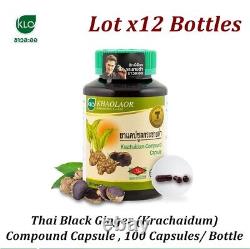 3x Krachaidum Composé Black Galingale Capsule Tonic Supplément 100 Capsules