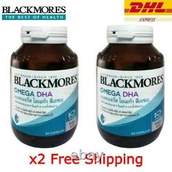 Blackmores Omega Dha 1000mg Dietary Supplément 60 Capsules Pack De 2 Bouteilles