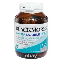 Blackmores Omega Double Daily 1000mg Supplément 60 Capsules Pack De 2 Bouteilles