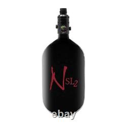 Bouteille Ninja SL2 68ci 4500psi Hpa Noir / Rouge Logo Pro v3 Régulateur Noir Complet