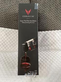 Coravin 1000 Wine Pour Saver System + 2 Capsules + Sleeve Retail 299 $ Boîte Ouverte