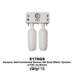 DCI 8178QS Système d'eau double autonome de stérilisation Asepsis Standard QS avec bouteille de 750 ml