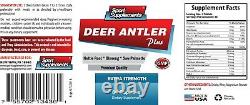 Deer Antler Plus 550mg Avec La Racine De Beurre, Ginseng & Saw Palmetto 3 Bouteilles