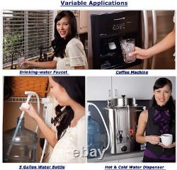 Distributeur d'eau Système de pompe à eau en bouteille de 5 gallons 60PSI pour réfrigérateur et machine à glaçons