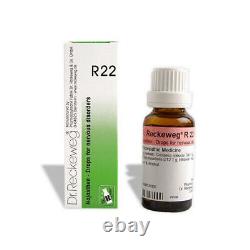 Dr Reckeweg Allemagne R22 Gouttes 22ml 1,2,3,4,5,6,8,10,12,15,20