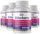 Elderberry Capsules 600mg Immune System Support 4 Bouteilles 240 Capsules