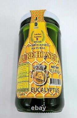 Eucalyptus/ Pure Honey, Vrai Naturel Non Procédé (grade A) 11,5 Fl Oz