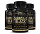 Frezzor Omega 3 Black Green Liped Mussel Oil Capsules 3 Bouteilles, 180 Compte
