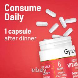 Gynoveda Ayurvedic Vitamin B-12Caps. Soutien nutritionnel quotidien pour le cerveau et le système nerveux.