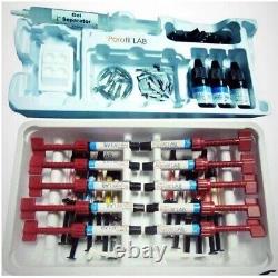 Kit de seringues Parafil Lab Zirconium Composite 10 avec teinture Gingiva Primer ETC