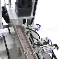 Machine automatique de capsulage de bouteilles en plastique PET à vis de fermeture linéaire