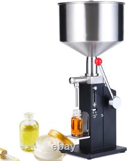 Machine de remplissage de liquide à pâte manuel pour bouteilles de 5 à 50 ml avec remplissage ajustable de la bouteille