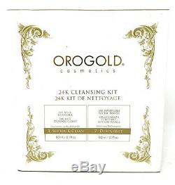 New Kit De Nettoyage Orogold 24k Système De Nettoyage En 2 Étapes 2,7 Fl Oz Dans Chaque Flacon