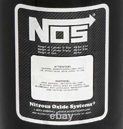 Notre bouteille de 20 lb d'oxyde nitreux avec finition noire et vanne super haute performance avec jauge.