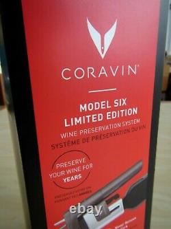Nouveau 2021 Coravin $400 Modèle Six Limited Edition Wine Preservation System Mica
