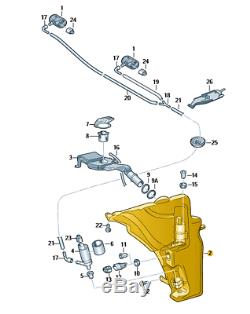 Nouveau Véritable Audi A4 A5 Rs4 Rs5 Pare-brise Bouteille D'eau Laveuse 8t0955453c