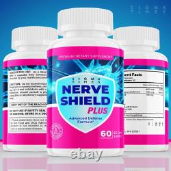 Pilules Nerve Shield plus, suppléments pour le système nerveux, 2 PACK, 2 mois d'approvisionnement