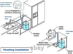 Pompe à eau potable 110V pour système de pompe de distribution de bouteille de 5 gallons pour réfrigérateur