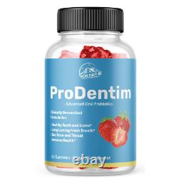 ProDentim Probiotiques Oraux Avancés-Réparation des Dents/Gencives- 5 Bouteilles 300 Gommes