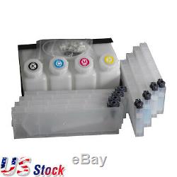 Stock Us Roland Mimaki Bulk Ink System - 4 Bouteilles, 8 Cartouches