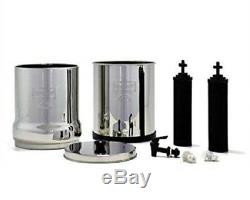 Système De Filtration Travel Berkey Avec 2 Filtres Black & 2 Pf-2 Et 1 Bouteille De Sport Berkey