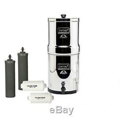 Système De Filtration Travel Berkey Avec 2 Filtres Black & 2 Pf-2 Et 1 Bouteille De Sport Berkey