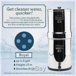 Système De Filtration Travel Berkey Avec 2 Filtres Black & 2 Pf-2 Et 1 Bouteille De Sport Berkey