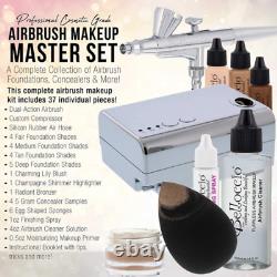 Système De Maquillage Cosmétique Complet Professionnel Belloccio Airbrush Tous Les 17 Nuances