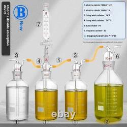 Système complet d'absorption de trioxyde de chlore, verrerie de laboratoire incluse