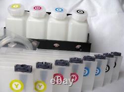 Système d'alimentation en encre en vrac pour Mimaki jv33 / jv3 / JV5 - 4 bouteilles, 8 cartouches.