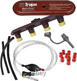 Système d'arrosage Trojan HydroLink pour kit de batterie Club Car 48V 8V, avec POMPE À MAIN