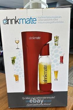 Système de carbonatation Drinkmate NEUF Fabricant de boissons gazeuses rouge