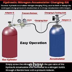 Système de charge d'azote pour accumulateur hydraulique GK-01, Outils de charge de gaz