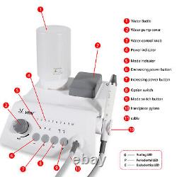 Système de détartrage ultrasonique dentaire à LED Portable + Bouteille Compatible avec EMS WOODPECKER