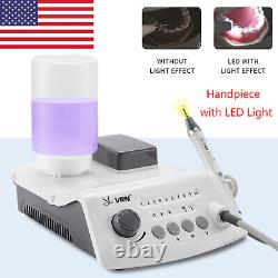 Système de détartrage ultrasonique dentaire avec pièce à main à LED 5 embouts bouteille d'eau