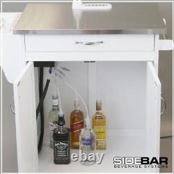 Système de distribution de boissons de la barre latérale, distributeur de liqueur, LED blanc / nickel Nouvelle version 6880