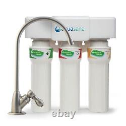 Système de filtration d'eau sous évier Aquasana 3 étapes Max Flow Claryum? AQ-5300+. 62