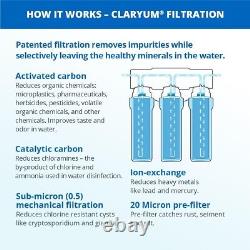 Système de filtration d'eau sous évier Aquasana 3 étapes Max Flow Claryum? AQ-5300+. 62