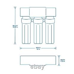 Système de filtration d'eau sous évier Aquasana 3 étapes Max Flow Claryum? AQ-5300+. 62