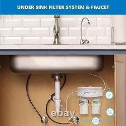 Système de filtration d'eau sous évier à 2 étages Aquasana - Comptoir de cuisine Claryum AQ-5200