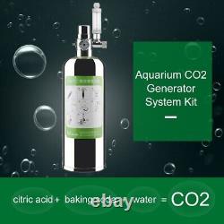 Système de générateur de réacteur de CO2 pour aquarium en acier inoxydable cylindrique pour plantes