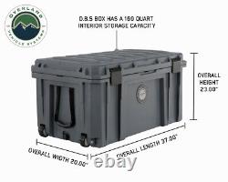 Systèmes De Véhicules Terrestres D. B. S. Dark Grey 169 Qt Dry Box Withwheels & Bouteille Opener