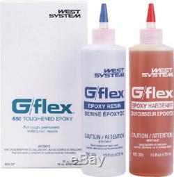 West System Boat Marine G / Flex 650 Epoxy Kit 32 Oz (deux Bouteilles 16 Onces)