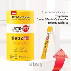 X3boxes Lacto-fit Gold 5x-formula Probiotic Detox Support Digestif 50pcs/bouteille